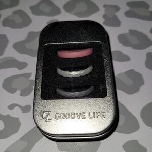 Groove Life Silicone Ring Set - Pink, White, Charcoal Grey